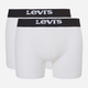 Zestaw majtek szorty męski 2 szt Levi's Solid Basic Boxer Brief Organic Co 2P 7012228420110 M Biały/Czarny (8720245437837) - obraz 1