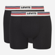 Zestaw majtek męskich typu bokserki 2 szt Levi's Logo Boxer Brief Org 2P 7012228430010 L Czarny (8720245437929) - obraz 1