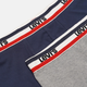 Набір трусів шорти чоловічий 2 шт Levi's Logo Boxer Brief Organic Co 2P 7012239080020 S Сірий/Темно-синій (8720245438124) - зображення 5