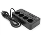 Сетевой фильтр-удлинитель Voltronic G-13, 3000W, 4 Socket + 4 USB 3,2А + 2 Type-C, 2м, Black - изображение 2