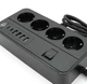 Сетевой фильтр-удлинитель Voltronic G-13, 3000W, 4 Socket + 4 USB 3,2А + 2 Type-C, 2м, Black - изображение 3