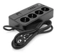 Сетевой фильтр-удлинитель Voltronic G-13, 3000W, 4 Socket + 4 USB 3,2А + 2 Type-C, 2м, Black - изображение 4