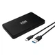 Зовнішня кишеня XON MemoryCase для 2.5" SATA HDD/SSD USB 3.1 Type-C Чорна (XHC2C13S21PB 6617) - зображення 2