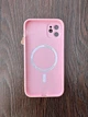 Чохол скляний протиударний матовый AG Silicone + Glass Case with MagSafe для Apple iPhone 13 Pro (6.1") Pink - зображення 2