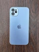 Чехол стеклянный противоударный матовый AG Silicone + Glass Case with MagSafe для Apple iPhone 12 (6.1") Sierra Blue - изображение 1