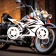 Наклейка на Авто / Мото / Витрину на Стекло Кузов "Силуэт мотоцикла Kawasaki Ninja" белый цвет - изображение 4