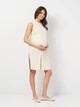 Платье для беременных короткое женское H&M 0985110 XL Бежевое (SZ2000215059983) - изображение 2