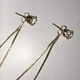 Довгі сережки цвяшки Honey Fashion Accessories золотистий (12-87) - изображение 3