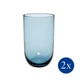 Набір із 2 склянок для води Villeroy & Boch Like Glass Ice 385 мл блакитний (1951808190) - изображение 1