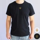Футболка женская патриотическая с вышитым тризубом 42 черный FW1-TryzybZol-Black-42 Ladan - изображение 6