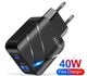 Зарядний пристрій Блок живлення для телефону 40W PD + QC3.0 Блок зарядки для Samsung, iPhone, Xiaomi, Redmi, Huawei, Realme - зображення 3