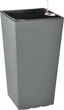 Вазон Plastkon Elise матовый 25 x 25 x 46 см с оросительной системой Каменный (8595096981026) - изображение 1