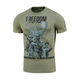 M-Tac футболка Freedom Light Olive XS - зображення 1