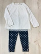 Костюм для девочки Carters 239G489 72-78 см Белый/черный - изображение 1