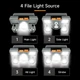 Ліхтар налобний з регулюванням нахилу, 5 LED, 4 режими, 5W, акумуляторний - зображення 2