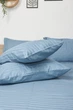 Комплект постельного белья Moon&Star Полуторный Евро 160х220 см Ultramarine Satin Stripe (MS-820002964) - изображение 11