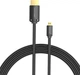 Кабель micro HDMI на HDMI 4K 60Hz Vention HDTV 2.0 male-to-male (1m, 4K 60Hz, HDMI2.0). Black - зображення 3