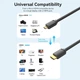 Кабель micro HDMI на HDMI 4K 60Hz Vention HDTV 2.0 male-to-male (1m, 4K 60Hz, HDMI2.0). Black - зображення 7