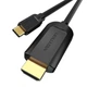 Кабель Type-C на HDMI конвертер перехідник Vention on-screen cable (1.5м, 4K 30Hz). Black - зображення 4