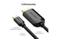 Кабель Type-C на HDMI конвертер перехідник Vention (2м, 4K 30Hz). Black - зображення 8