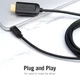 Кабель Type-C на HDMI конвертер перехідник Vention on-screen cable (1.5м, 4K 30Hz). Black - зображення 6