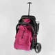 Коляска прогулочная детская JOY Comfort L-20115 цвет РОЗОВЫЙ рама сталь с алюминием футкавер подстаканник - изображение 6