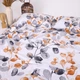 Простынь на резинке Бязь Autumn flowers Белый 160*200 высота 25 см - изображение 3