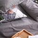 Простынь без резинки Бязь Gray marble 180*220 см Серый - изображение 8