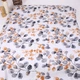 Простынь без резинки Бязь Autumn flowers 180*220 см Белый - изображение 1