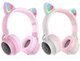 Наушники беспроводные Hoco W27 Cat Ear Wireless Headphones Pink\Grey - изображение 5