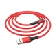 Кабель Hoco U79 з індикатором USB to Lightning 1.2m red - зображення 4