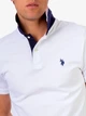 Поло длинное мужское U.S. Polo Assn 118716-EE00A(White) M Белое (786667867599) - изображение 5