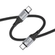 Кабель Hoco X102 Type-C to Type-C PD 60W 1m black - зображення 1