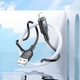 Кабель Hoco U120 с индикатором USB to Lightning 1.2m black - изображение 2