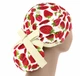 Медицинская шапочка женская PonyTopHat универсальная принт Клубника на белом - изображение 1
