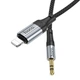 AUX кабель Hoco UPA26 Lightning to Jack 3.5 1m черный - изображение 5