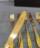 Набор столовых приборов 24 предмета A-Plus 1421 Gold - изображение 6