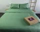 Постільна білизна LARA сатин-страйп LUX sage d13233е180 з простирадлом на резинці 180х200х25 євро - зображення 7