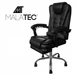 Крісло офісне Malatec 23286, що обертається з функцією гойдання з підніжкою Чорне - зображення 4