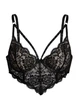 Жіночий мереживний бралет Black Touch No Brand 1267-44 Чорний M (80В) - зображення 4