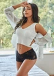 Жіночі мереживні трусики шортики Perfect Summer FINETOO 1258-48 Чорний XL (48) - зображення 5
