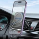 Автотримач Hoco H28 Rainbow ring magnetic (air outlet) Black - изображение 5