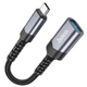 Переходник Hoco UA24 Type-C male to USB female 3.0 Metal gray - 00000067568_1 - изображение 2