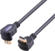 Kabel Reekin HDMI - HDMI Full HD 2x 90B° 3 m Black (HDMI-007-3M) - obraz 1