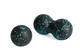 Масажний набір МФР RollerUA м'яч 8 см та подвійний м'яч 16х8 см Black/Blue 11947939 - зображення 1