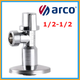 Кран шаровый угловой ARCO 1/2"x1/2" Приборные угловые краны латунный анти-закисающий AntiLime - изображение 4