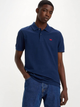 Koszulka polo męska długa Levi's Slim Housemark Polo A4842-0003 M Granatowa (5401105390778) - obraz 1