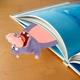 Закладка Без бренду Palz-3D для книг милі мультяшні тварини Бегемот Фіолетовий (1013-850-02) - зображення 4