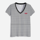 Футболка бавовняна жіноча Levi's Perfect Vneck 85341-0004 L Annalise Stripe (5400816655022) - зображення 5