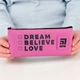 Пенал Kite Dream believe love 8x19.5x3.5 см Рожевий (K24-680-10) - зображення 6